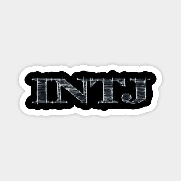 INTJ Metallic | Personality Type | Mastermind | Myers Briggs | MBTI | Typology | Architect Magnet by Idea Pangea