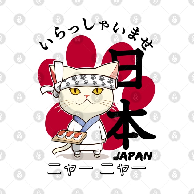 Sushi Chef Cat by Musashi1996Artworks