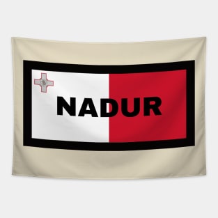 Nadur City in Malta Flag Tapestry