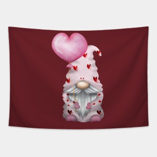 Pink Love Gnome Tapestry