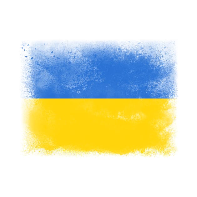 Ukraine flag isolated by psychoshadow