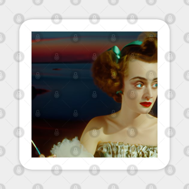 Legendary Actress Bette Davis Magnet by tearbytea