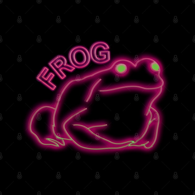 stupid frog neon frog by FandomizedRose