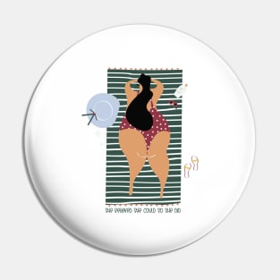 'She Believed She Could' Women's Achievement Shirt Pin