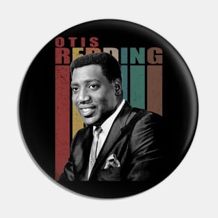 Soulful Crooning Chronicles Redding's Iconic Music Scenes Apparel Pin