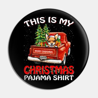 This Is My Christmas Pajama Shirt Chihuahua Truck Tree Pin