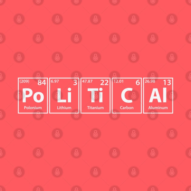 Political (Po-Li-Ti-C-Al) Periodic Elements Spelling by cerebrands