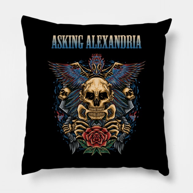 ASKING ALEX ANDRIA BAND Pillow by MrtimDraws