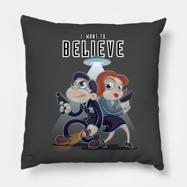 I Want To Belive Pillow by majanation