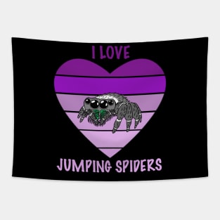 I Love Jumping Spiders Tapestry