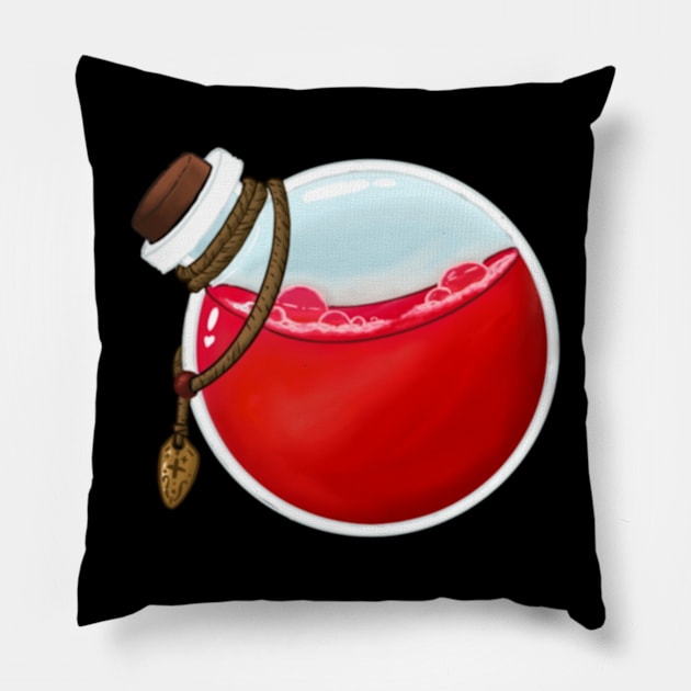 Health potion Pillow by Beelixir Illustration