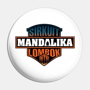 Sirkuit Mandalika Lombok NTB Badge on Gradient Color Pin