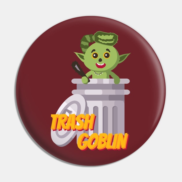 Trash Goblin Pin by nonbeenarydesigns