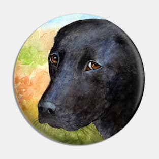 Dog 115 black Labrador Pin