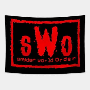 Snyder World Order (sWo - Red Logo) Tapestry