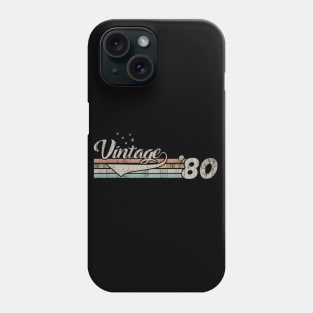 Vintage 1980 Design 40 Years Old 40th birthday Phone Case