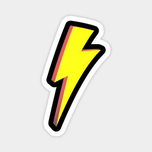 Cartoon Lightning Bolt Magnet