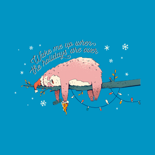 Christmas Sloth - Wake Me Up T-Shirt