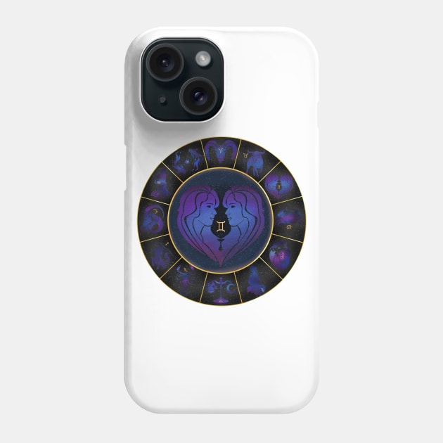 Gemini: The twins Phone Case by AmicableApparel