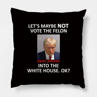 Let’s Maybe NOT Vote the Felon Into The White House.  OK? Pillow