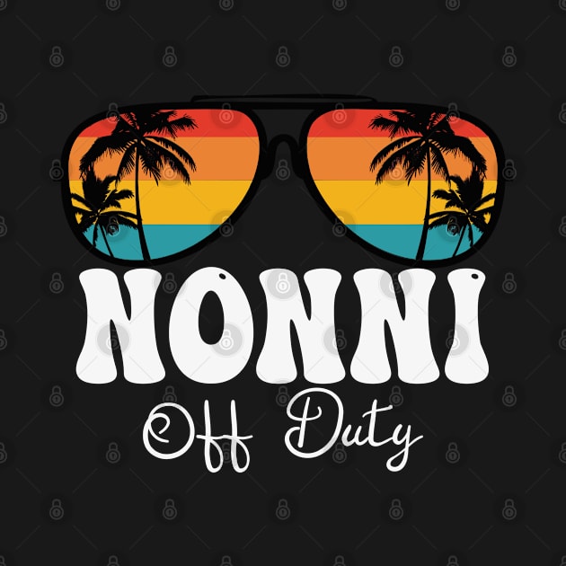 Nonni Women Off Duty Sunglasses Grandma Hello Summer Sunset by TeeaxArt