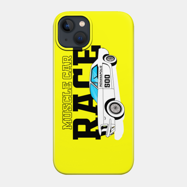 White Muscle Car Indianapolis 500 - Indianapolis - Phone Case