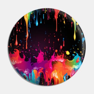 Paint splatter Pin