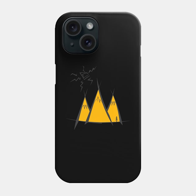 My Mountains and Hiking Art Phone Case by OneRedFox