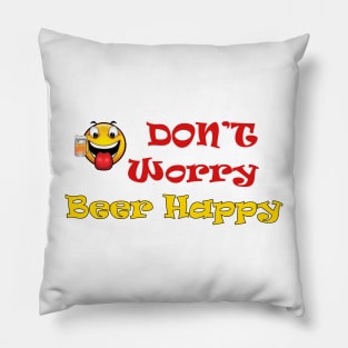 Smiley Face Beer Happy Pillow