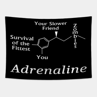 Adrenaline Zombies for dark backgrounds Tapestry