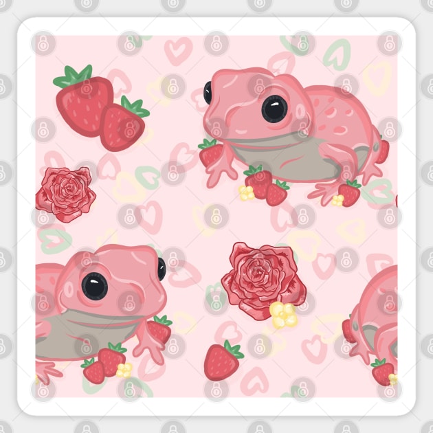 Groovy Frog Pink Sticker – A Fink & Ink