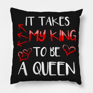 King and Queen Couple Shirt for Her Pillow