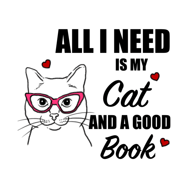 Cats and Books, Cat Lover, Book Lover by sockdogs