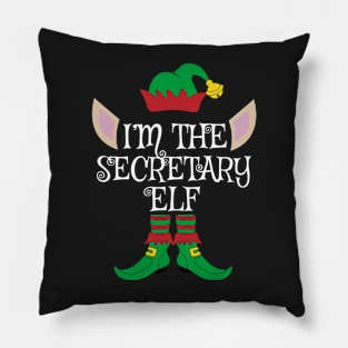 I'm The Secretary Christmas Elf Pillow