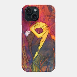 Dance It n4 by Natasha Kolton · dancer dancing watercolor painting Phone Case