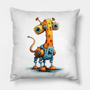 Cartoon giraffe robots. T-Shirt, Sticker. Pillow