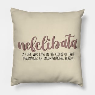 Nefelibata Aesthetic Word Definition Pillow