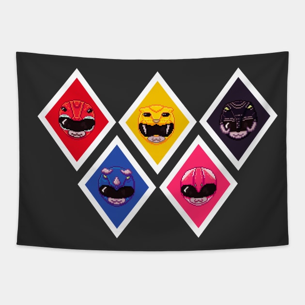 Pixel Rangers Tapestry by Susto