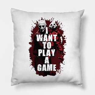 SAW X Tobin Bell as John Kramer movie graphic design poster Pillow