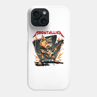 Meowtallica 7 white Phone Case