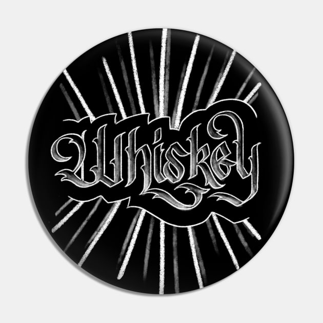 Whiskey Chalkboard Pin by polliadesign