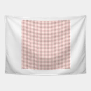 Blush Pink and White Gingham Check Tapestry