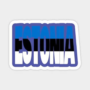 Estonia flag stencil Magnet