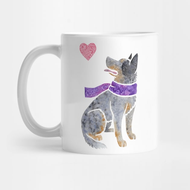 Cartoon Blue Heeler Pup Kids Cup