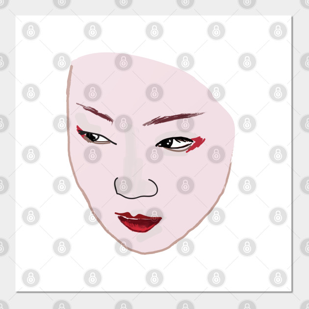 Geisha Face Geisha Posters And Art Prints Teepublic