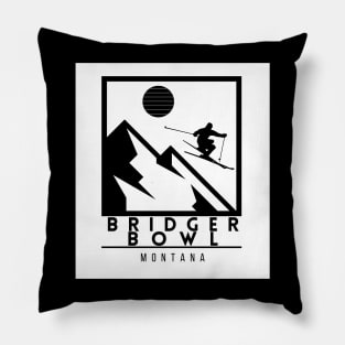 Bridger Bowl ski Montana USA Pillow