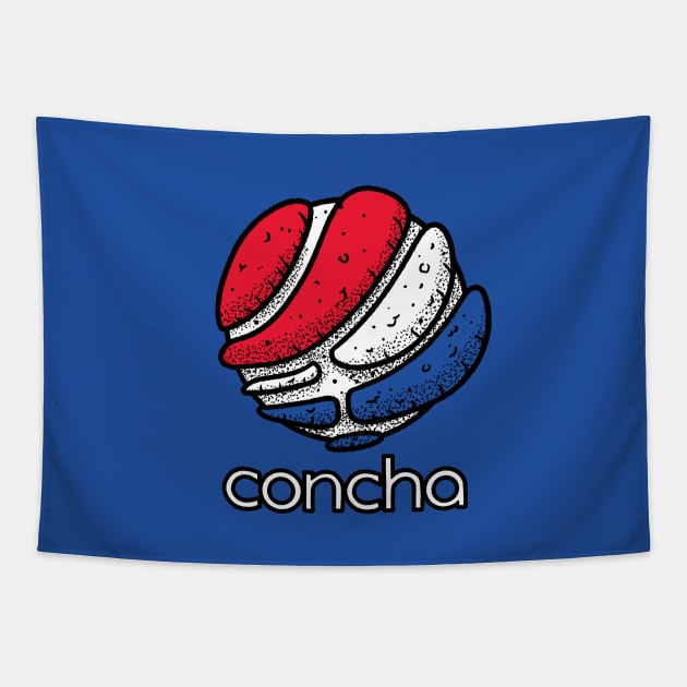 Concha - Pan Dulce Funny Mexican Food Tapestry by aaronsartroom
