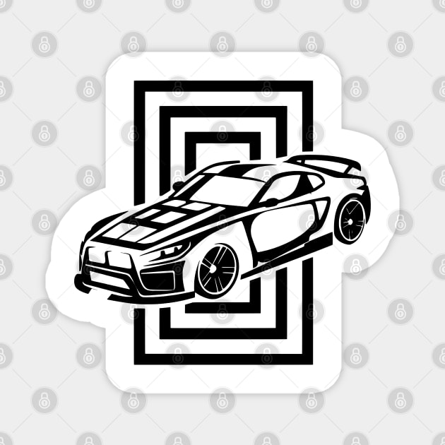 The Sport Car Magnet by WildyWear