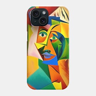 Abstract in style of cubism Phone Case