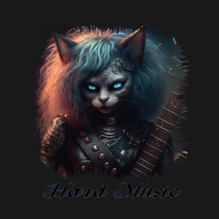 Hard Music - Gothic Cat T-Shirt